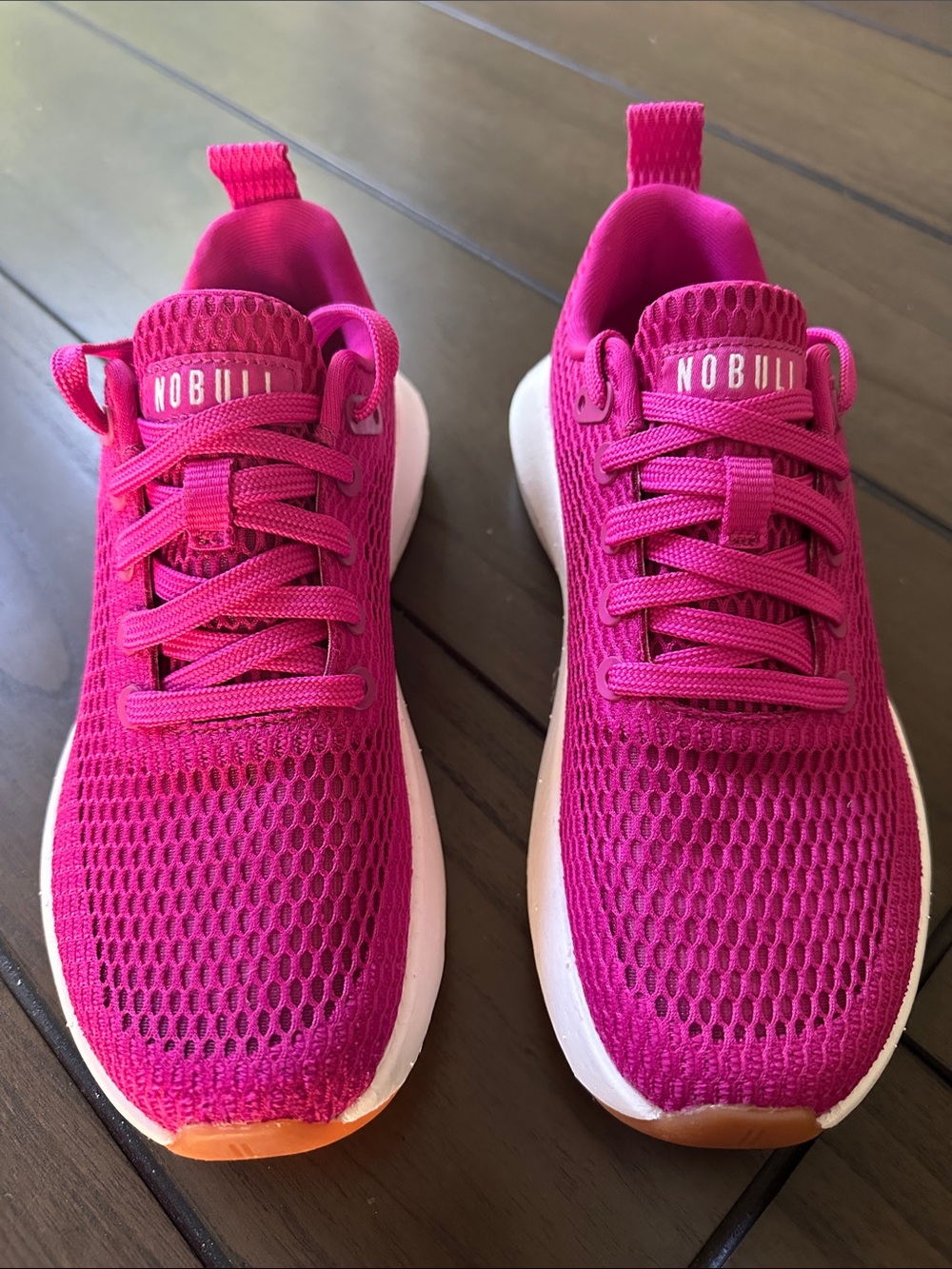 BRAND NEW. NOBULL Women's Bright Fuchsia Mesh Drive Training shoe